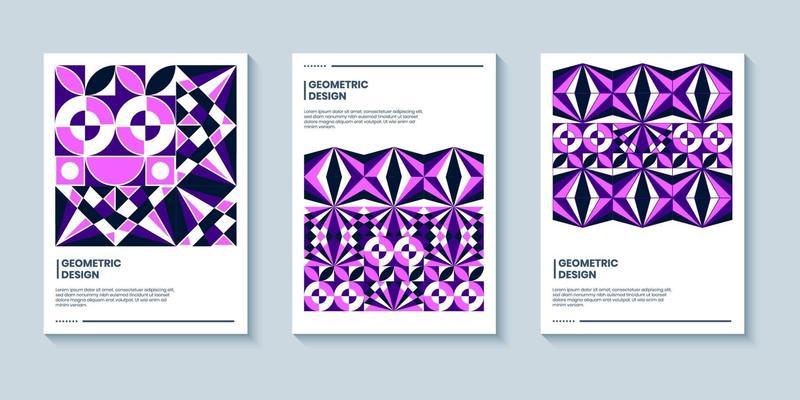 Geometric pop art style cover background for book cover or poster