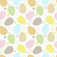 Seamless pattern with multi-colored Easter eggs on a white background vector