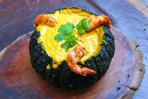 Prawns in Pumpkin or Camarao na Moranga Prawns photo