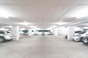 Abstract blurred parking car for background photo