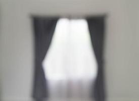 Abstract blur curtain interior decoration on wall in living room photo