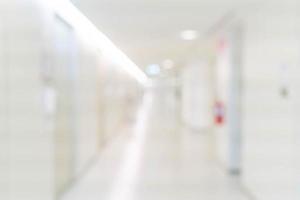 Abstract blur interior in hospital for background photo