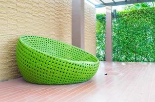 Outdoor with circle chair photo
