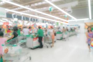 Abstract blur shopping mall and retail store interior photo