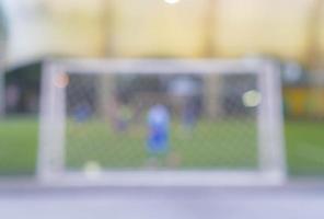 Abstract blurred soccer field photo