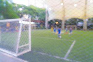 Abstract blurred soccer field photo