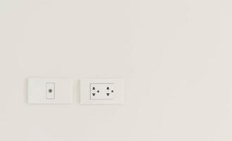 White electric socket photo