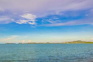 Amazing Koh Samui island beach and landscape panorama in Thailand. photo