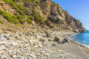 paisajes costeros naturales kos island grecia montañas acantilados rocas. foto