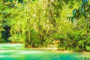 Most beautiful waterfalls Kuang Si waterfall Luang Prabang Laos. photo