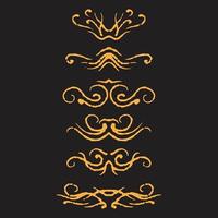 Dirty ornaments design vector