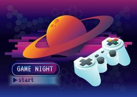 Game zone game icon on fantasy background vector