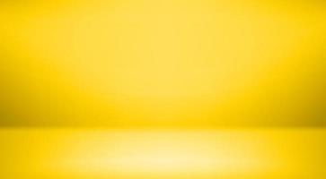 Wide yellow empty interior. Template for content vector
