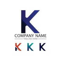 K logo design K letter font  Business logo  design initial company vector