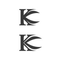 k diseño de logotipo k letra fuente diseño de logotipo empresarial empresa inicial vector
