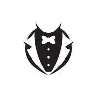 Tuxedo man logo and symbols template vector