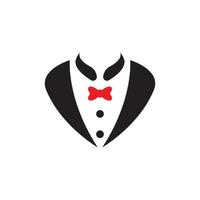 Tuxedo man logo and symbols template vector