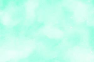 Mint green gradient watercolor vector background. Hand drawn texture