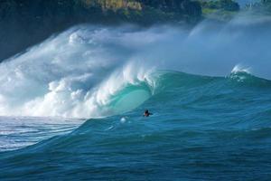 Surfer in Massive Waves photo