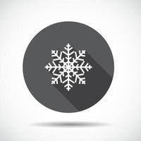 icono plano de Navidad con sombra. ilustración vectorial. vector