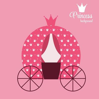 Princess Crown  Background Vector Illustration.