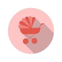 Flat Design Concept Baby Strollers vector