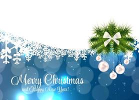 Abstract Beauty Christmas and New Year Background. vector