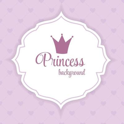 Princess Crown Background Vector Illustration.