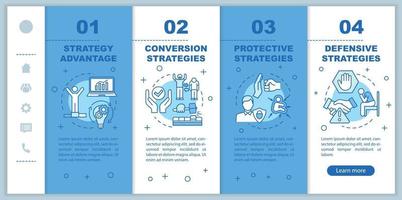 Business planning onboarding vector template
