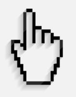 Ilustración de vector de cursor de mano de ratón