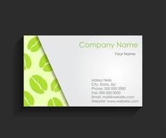 Template for Business Card Vector Illustration