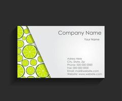 Template for Business Card Vector Illustration