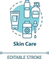 Skin care, face and body beauty concept icon vector