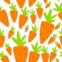 Carrot Seamless Pattern Background Vector Illustration