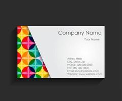 Template for Business Card Vector Illustration