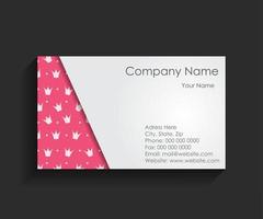 Template for Business Card Vector Illustration