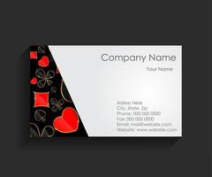 Template for Business Card Vector Illustration