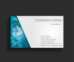 Template for Business Card Vector Illustration