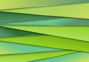 Abstract modern green paper stripes background and texture vector