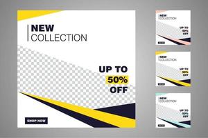 Suitable for social media posts templates and web or internet ads. vector