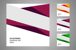 Suitable for social media posts templates and web or internet ads. vector