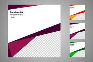 Suitable for social media posts templates and web or internet ads. vector