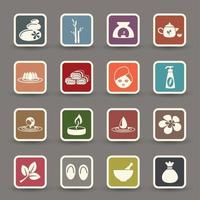 Spa icons set illustration vector