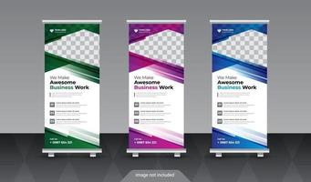 Template for rollup or xbanner promotion vector