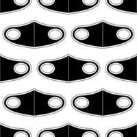 medical protective face mask seamless pattern vector