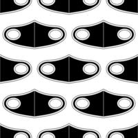 medical protective face mask seamless pattern vector