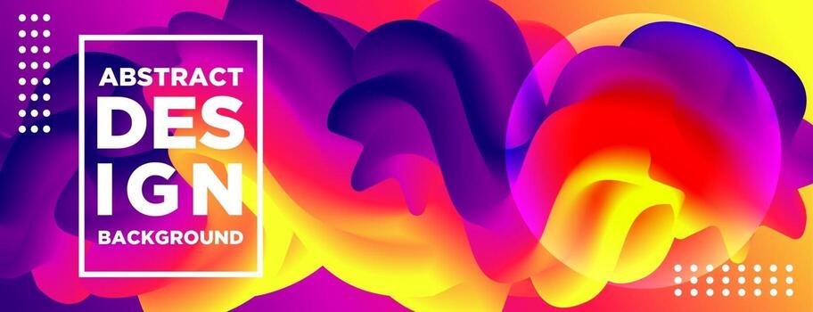 Abstract geometric template with colorful gradients. vector