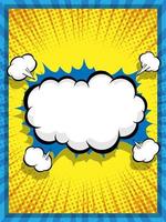 abstract comic book pop art speech bubble vector