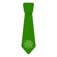 Tie decorated with elements for St.Patrick's Day. Vector.Cartoon style vector