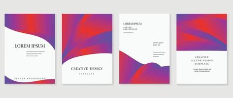 Modern cover vector template with watercolor and Geometric shape.